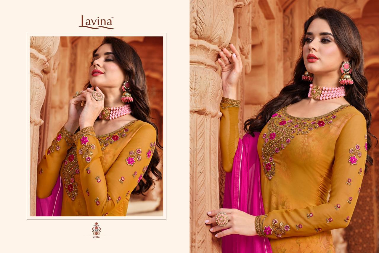 LAVINA NX 7 GEORGETTE EMBROIDERY SALWAR KAMEEZ DESIGN CATALOGUE
