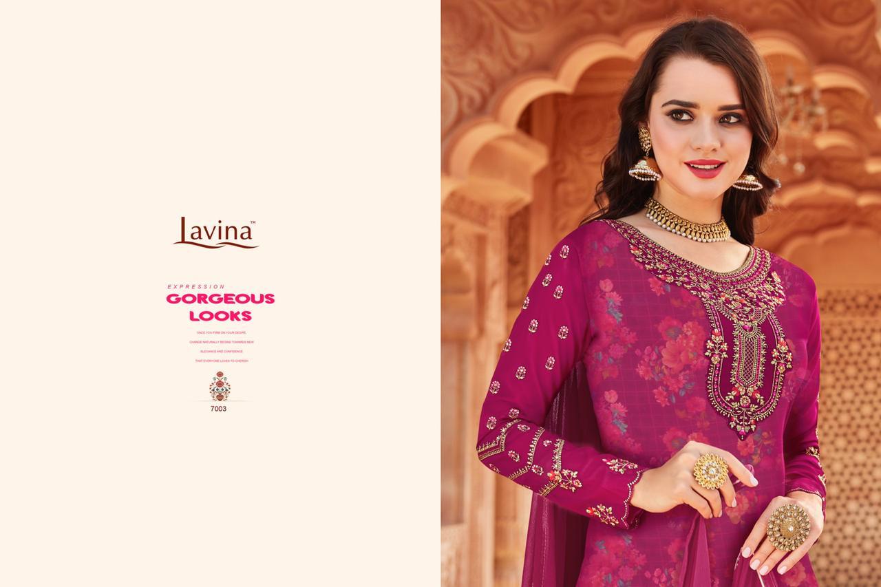 LAVINA NX 7 GEORGETTE EMBROIDERY SALWAR KAMEEZ DESIGN CATALOGUE