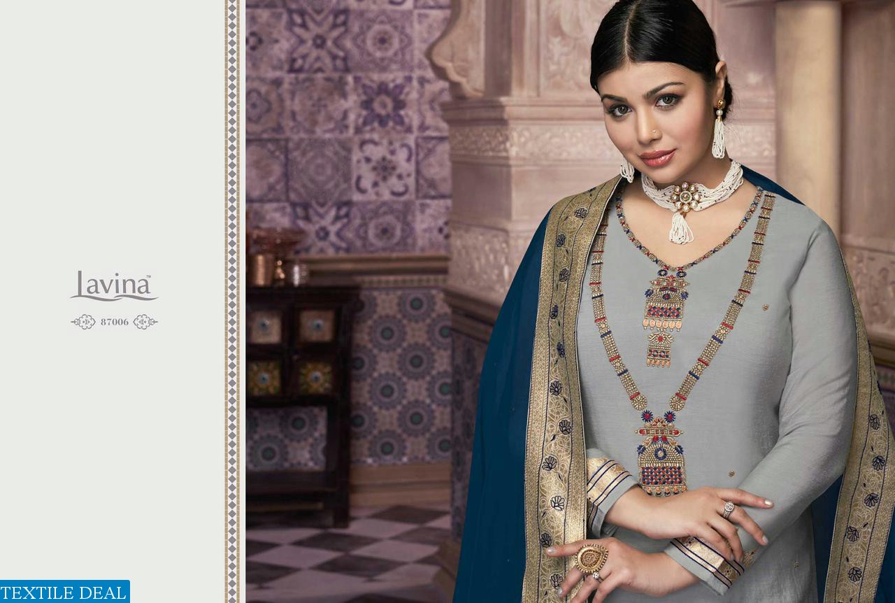 LAVINA PRESENT LAVINA VOL 87 BANARASI JACQUARD PARTY WEAR SUIT DEALER