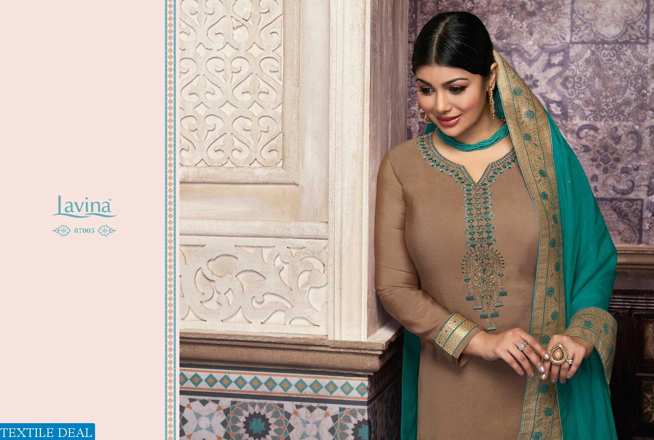 LAVINA PRESENT LAVINA VOL 87 BANARASI JACQUARD PARTY WEAR SUIT DEALER