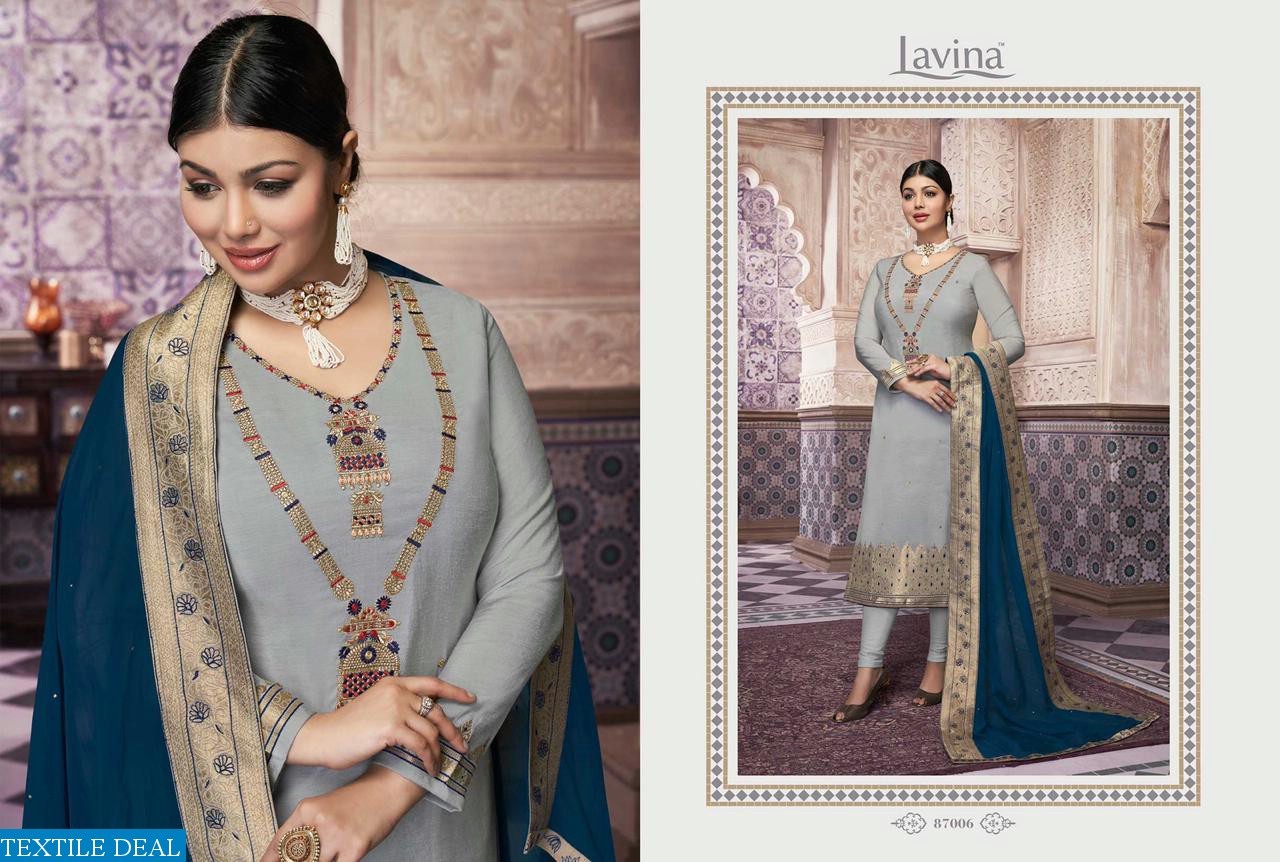 LAVINA PRESENT LAVINA VOL 87 BANARASI JACQUARD PARTY WEAR SUIT DEALER