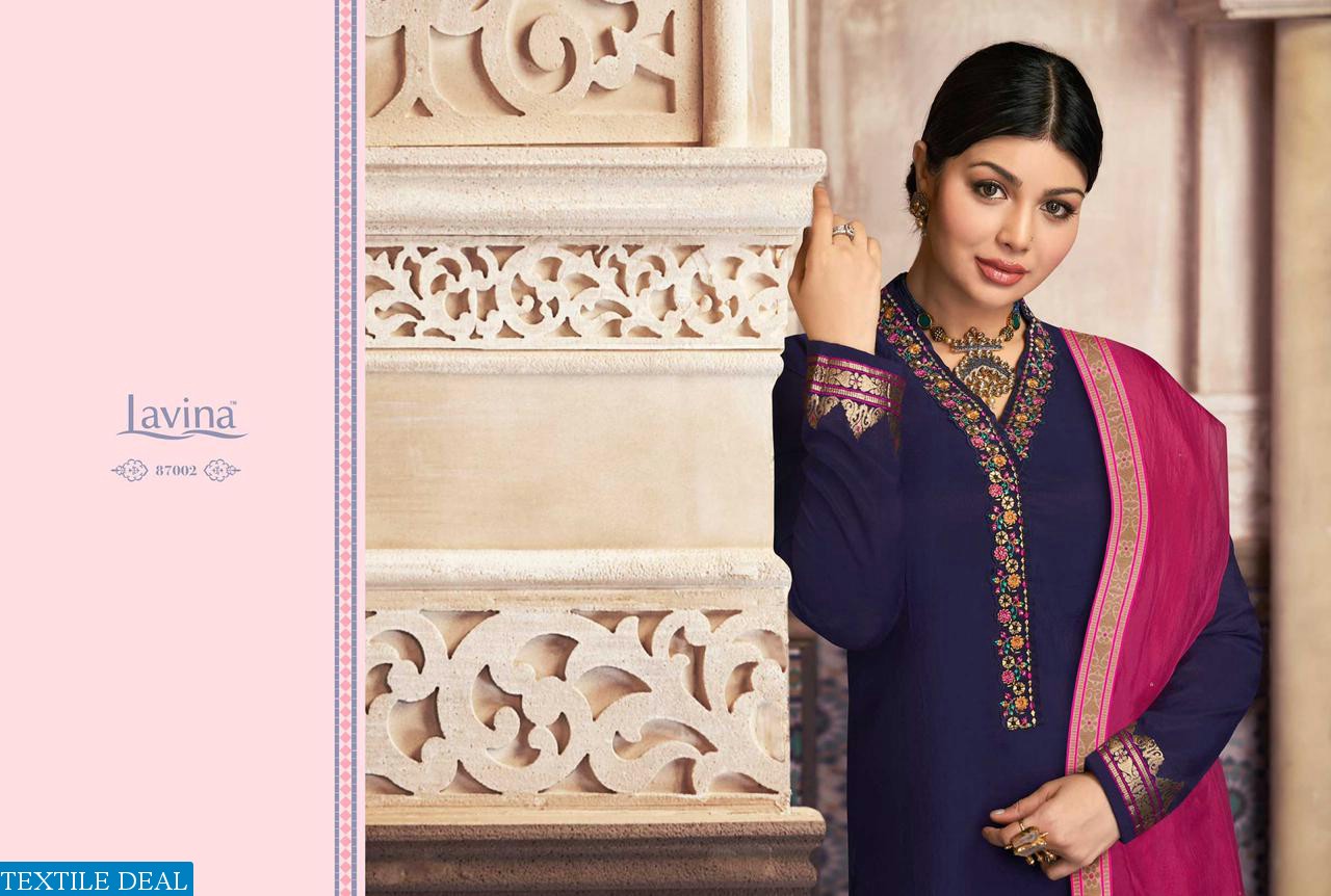 LAVINA PRESENT LAVINA VOL 87 BANARASI JACQUARD PARTY WEAR SUIT DEALER
