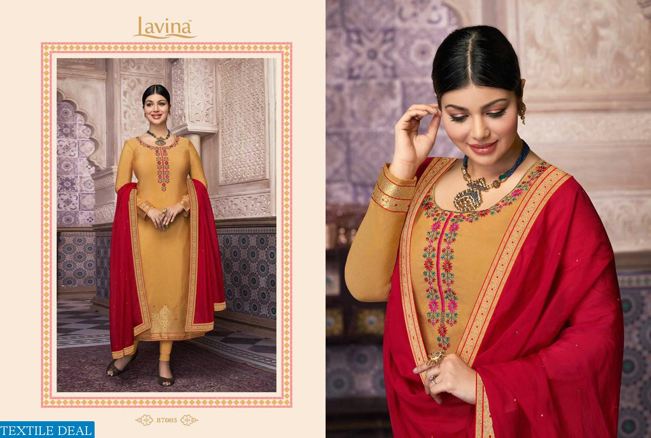 LAVINA PRESENT LAVINA VOL 87 BANARASI JACQUARD PARTY WEAR SUIT DEALER