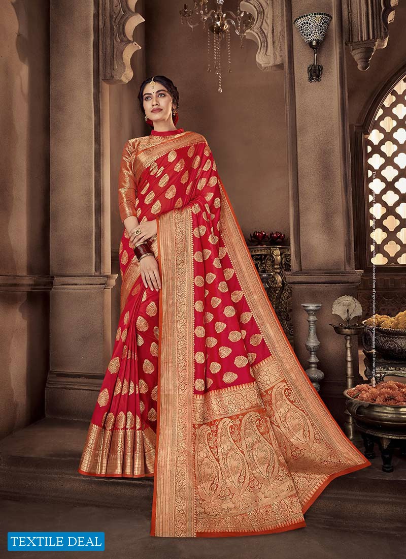 LIFESTYLE SHUBH DRISHTI LICHI SILK RICH PALLU CLASSY LOOK GORGEOUS SAREE