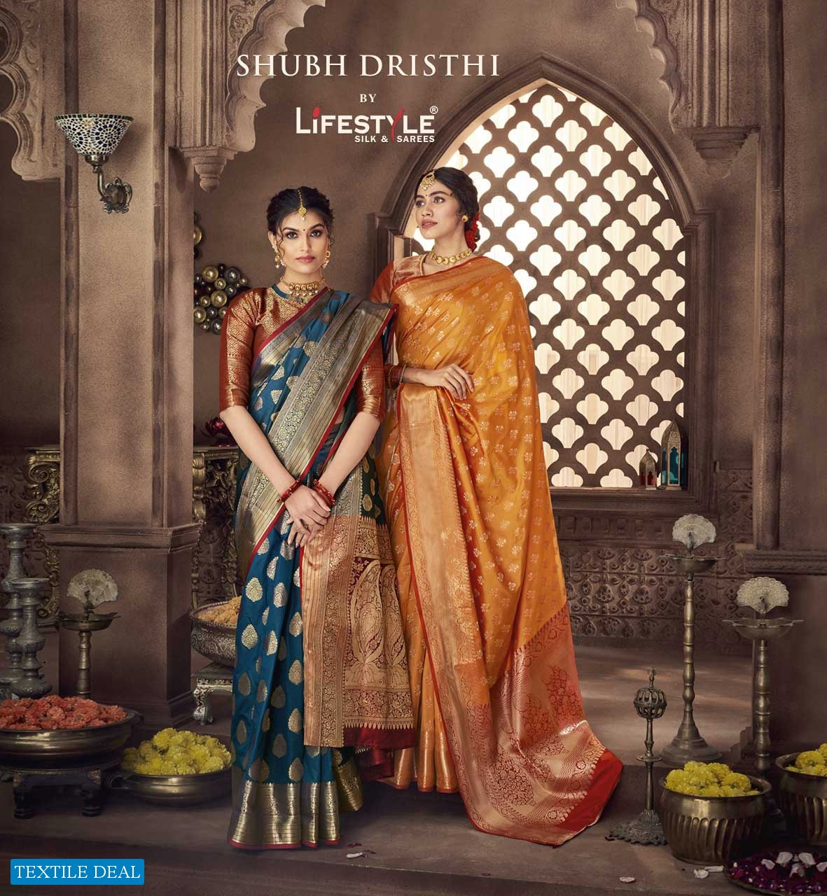 LIFESTYLE SHUBH DRISHTI LICHI SILK RICH PALLU CLASSY LOOK GORGEOUS SAREE