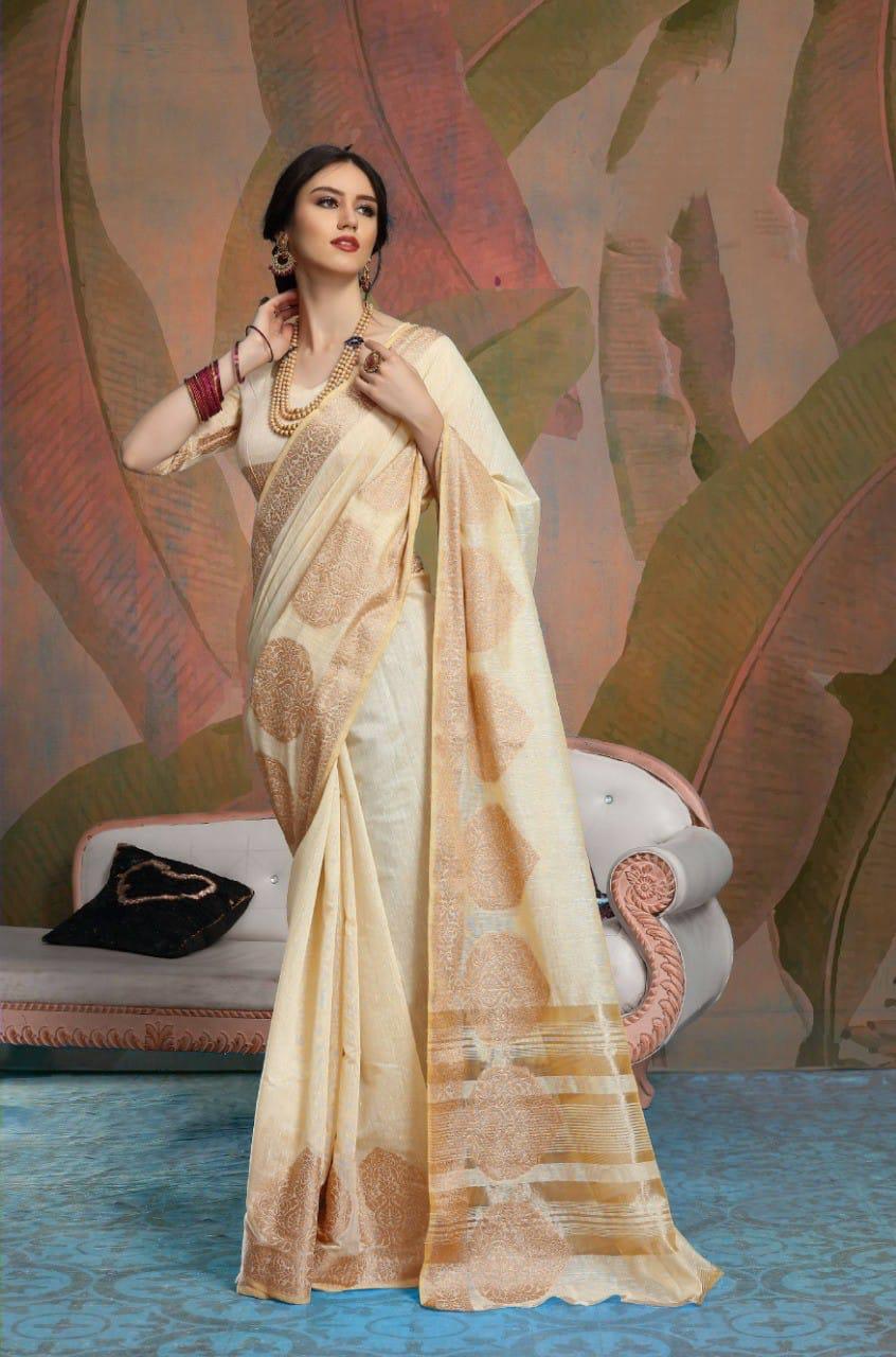 LILEN COTTON SAREES WHOLESALE IN INDIA