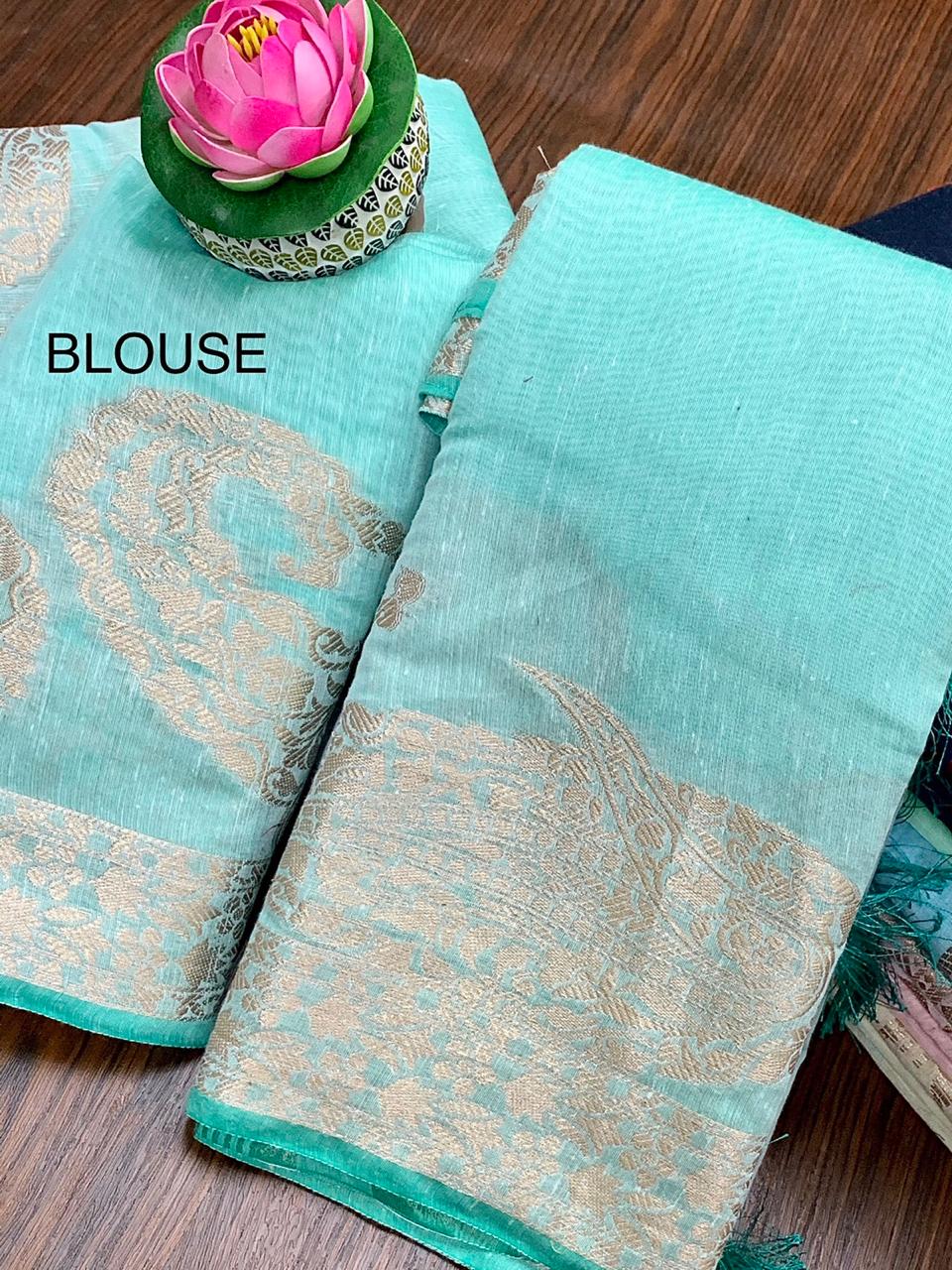 LILEN COTTON SAREES WHOLESALE IN INDIA