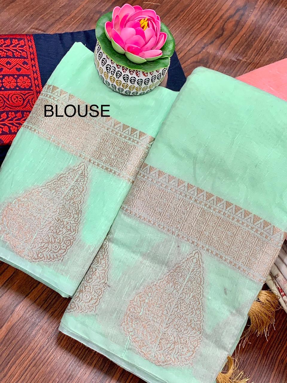 LILEN COTTON SAREES WHOLESALE IN INDIA