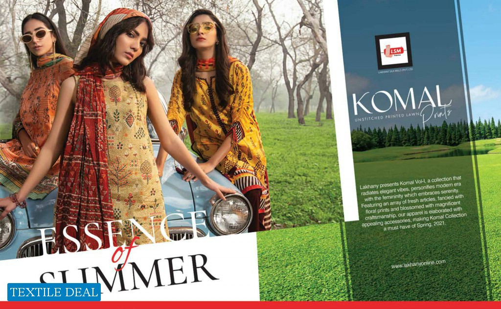 LSM Lakhany Komal Print 2021 Wholesale Branded Pakistani Suits