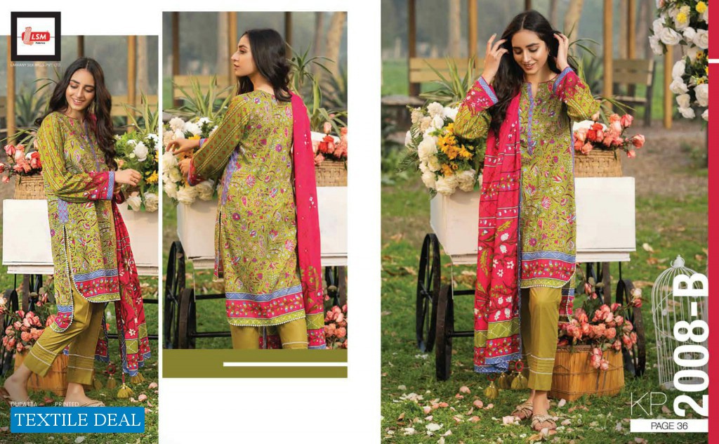 LSM Lakhany Komal Print 2021 Wholesale Branded Pakistani Suits