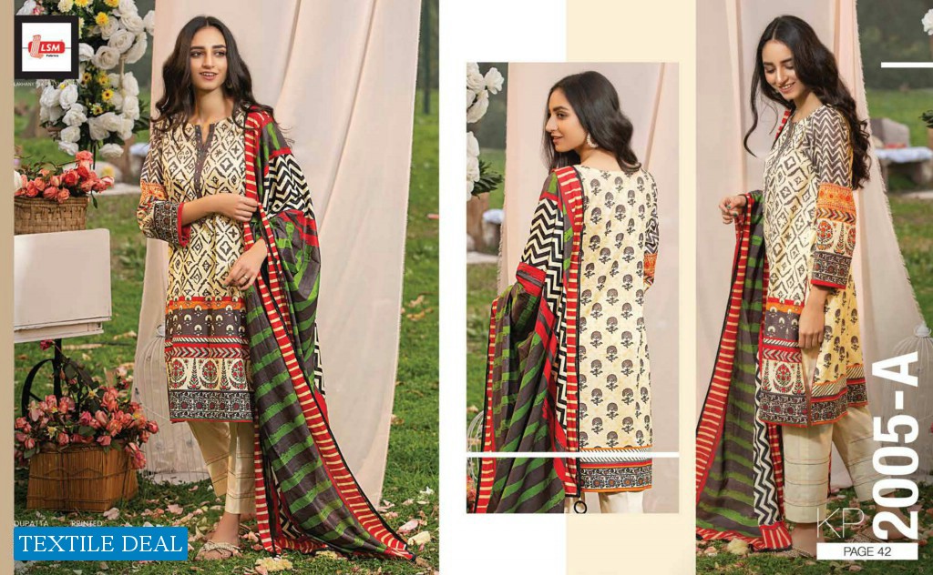 LSM Lakhany Komal Print 2021 Wholesale Branded Pakistani Suits