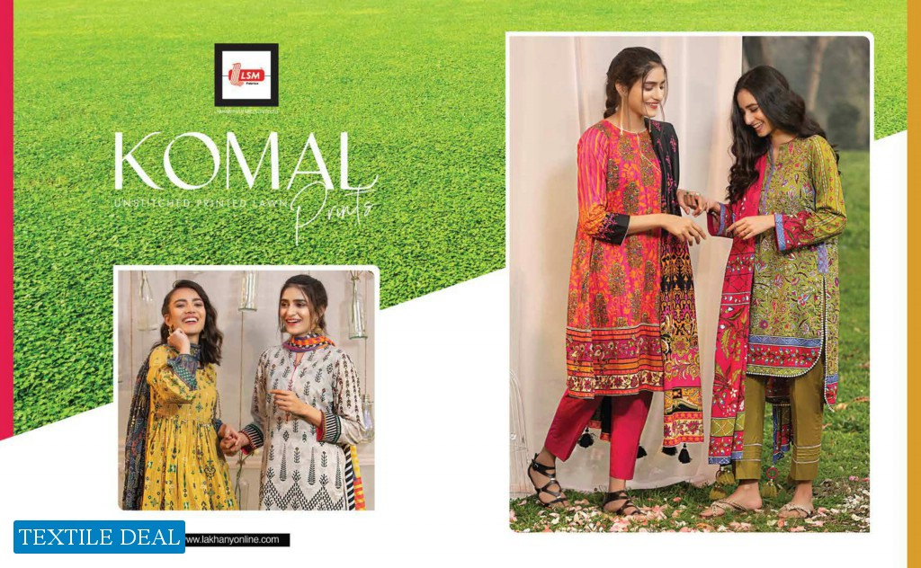 LSM Lakhany Komal Print 2021 Wholesale Branded Pakistani Suits