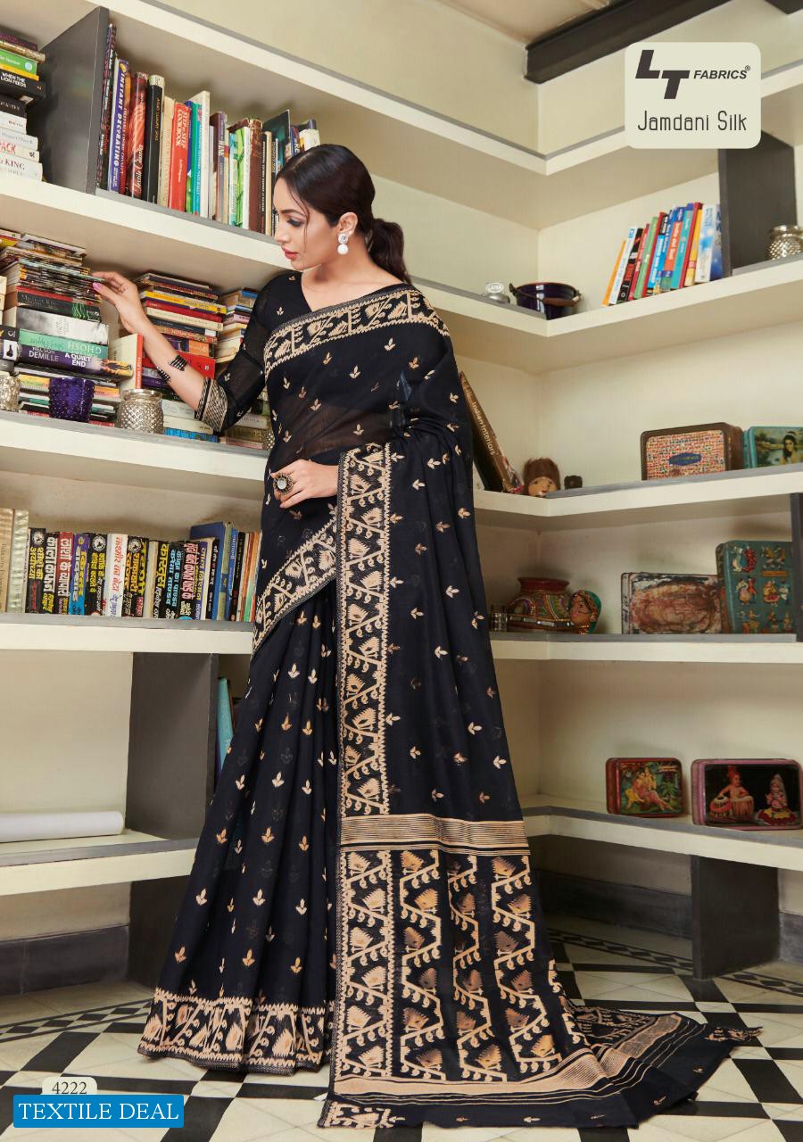 LT FASHION LAUNCH JAMDANI SILK LOOKING RICH INDIAN WEAR SAREE COLLECTION