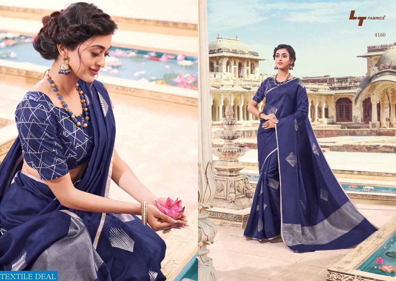 LT FASHION NEELKAMAL SILK TRADITIONAL WEAR 4156-4160 SERIES SAREE