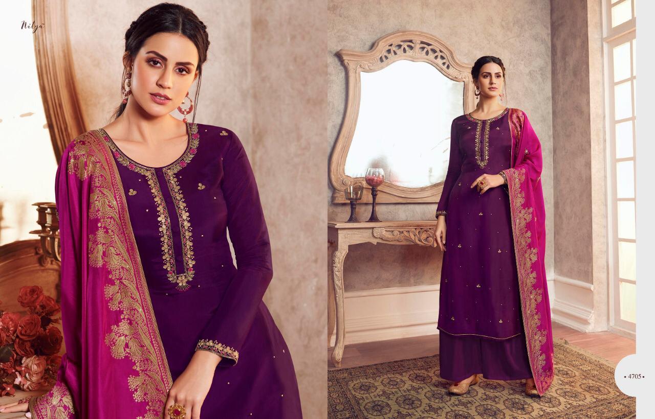LT NITYA VOL 147 VISCOSE UPADA WITH HANDWORK SALWAR KAMEEZ WHOLESALER SURAT