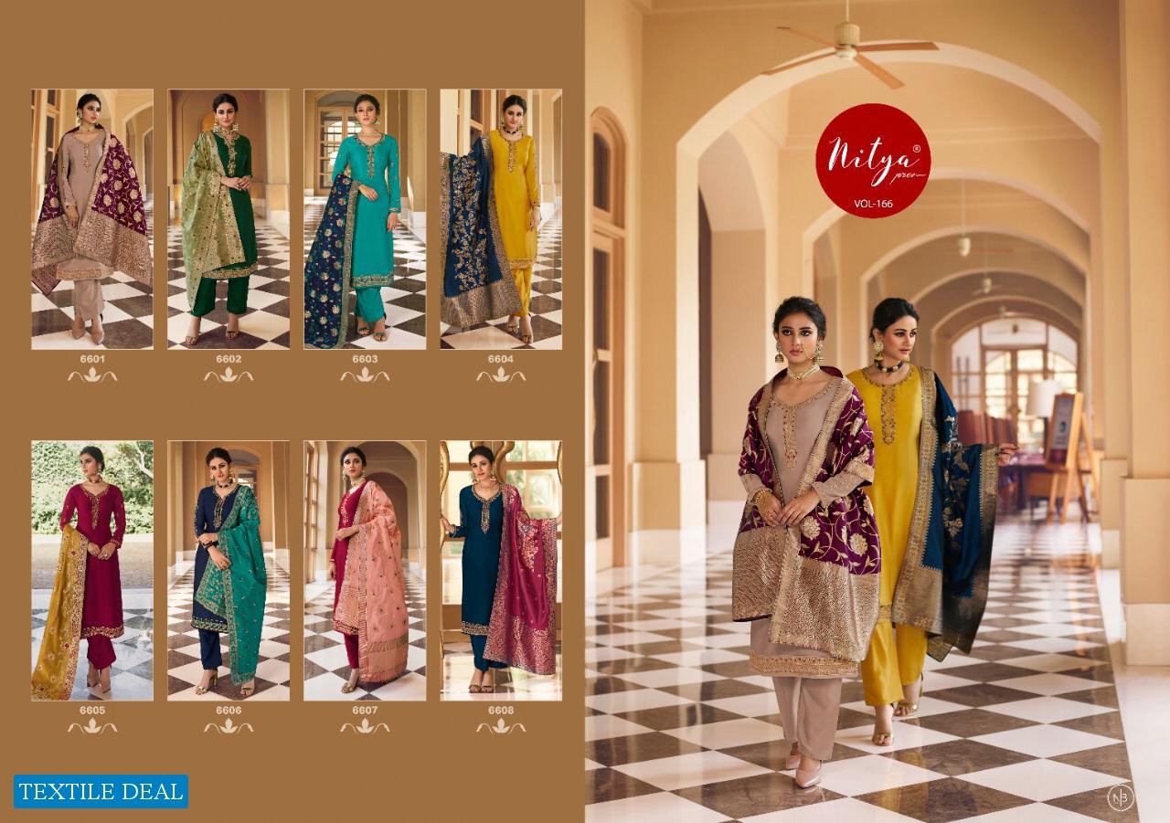LT NITYA VOL 166 SATIN GEORGETTE EID SPECIAL DESIGNER FANCY SUITS