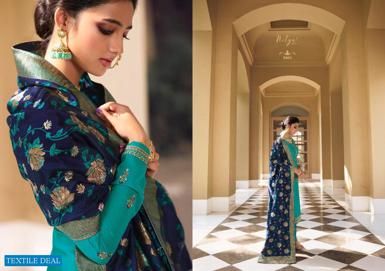 LT NITYA VOL 166 SATIN GEORGETTE EID SPECIAL DESIGNER FANCY SUITS