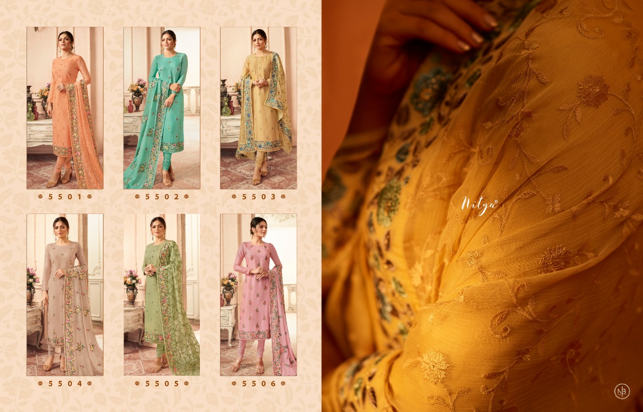 LT Nitya Vol-155 Wholesale Straight Long Salwar Kameez
