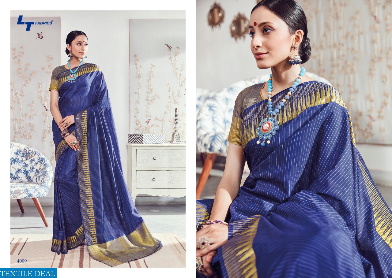 LT PRESENTING VIDHYA COTTON WIVING BORDER SAREE COLLECTION