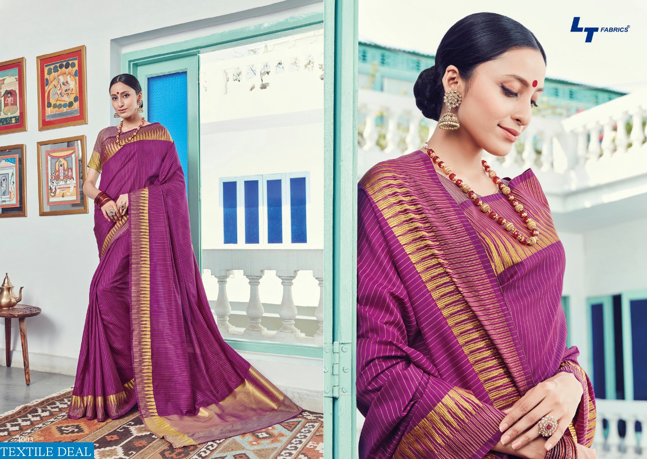 LT PRESENTING VIDHYA COTTON WIVING BORDER SAREE COLLECTION
