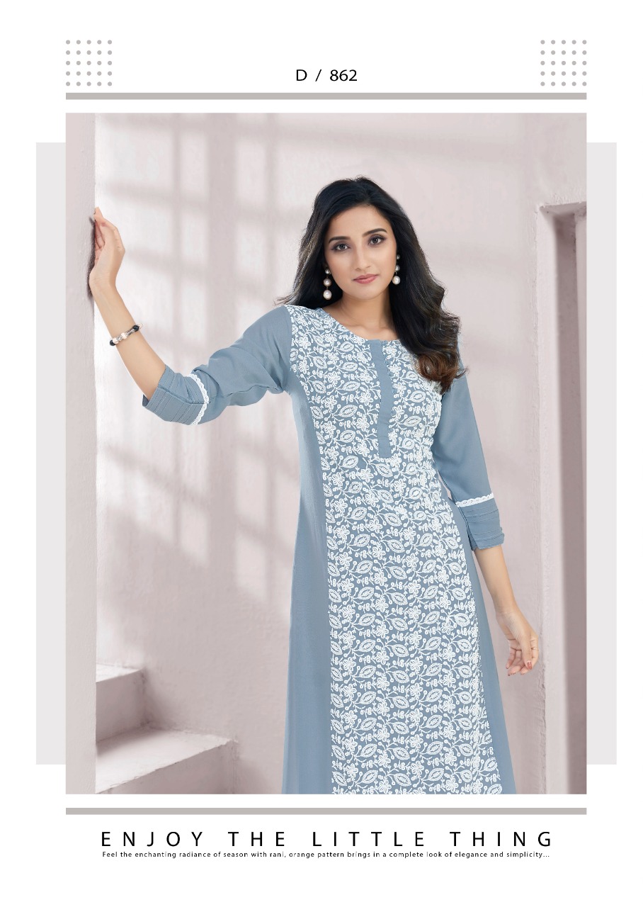 LUCHNOWI VOL 2 BY VINK RAYON WITH WORK EXCLUSIVE KURTI WITH PANTS