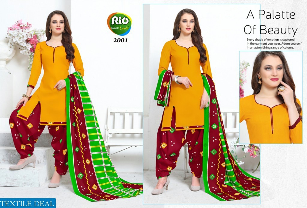 Laado Rio patiyala Vol-2 Wholesale Printed Dress Material