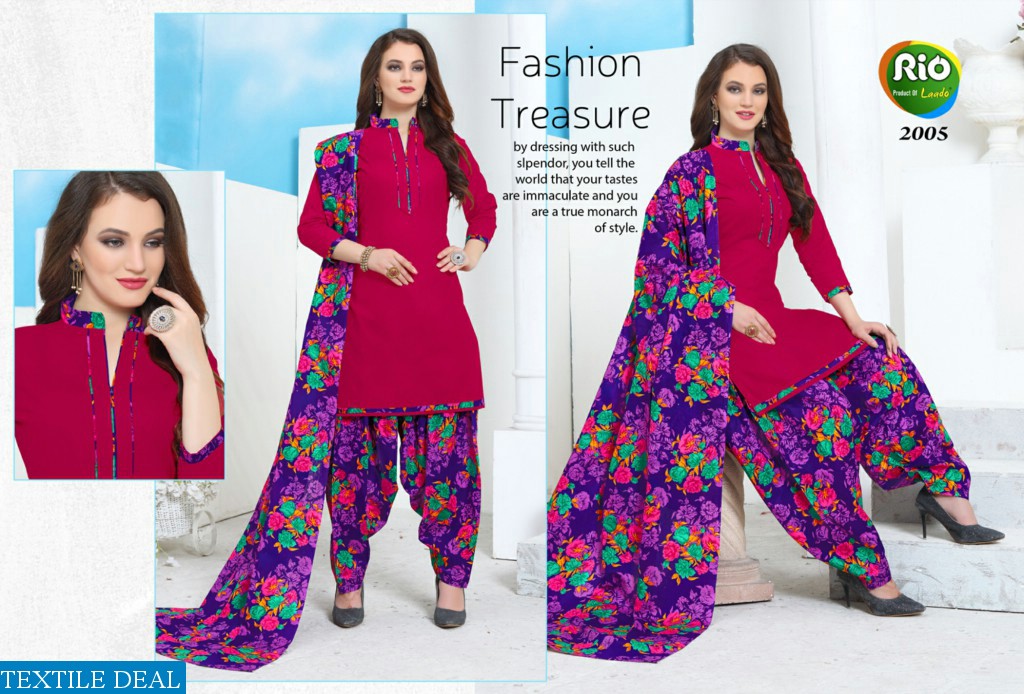 Laado Rio patiyala Vol-2 Wholesale Printed Dress Material