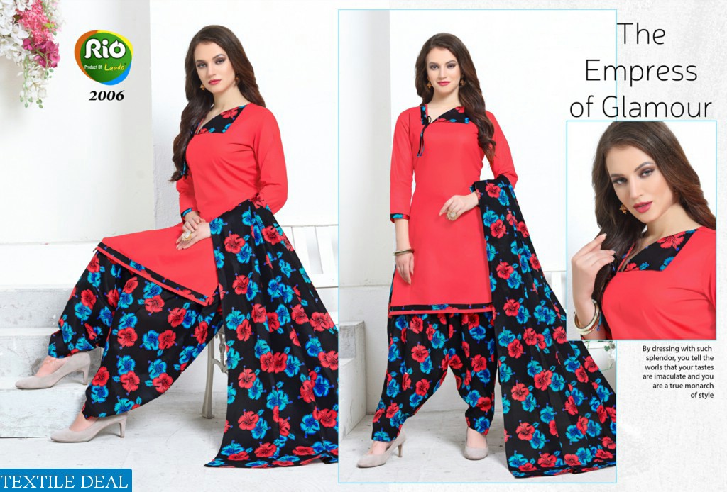 Laado Rio patiyala Vol-2 Wholesale Printed Dress Material