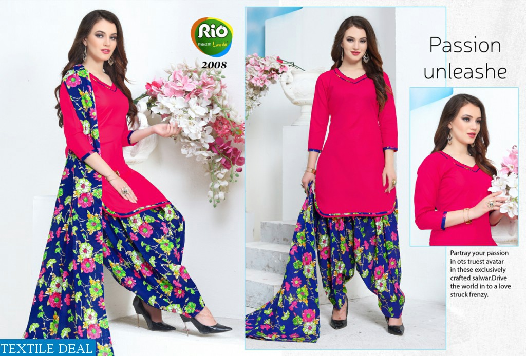 Laado Rio patiyala Vol-2 Wholesale Printed Dress Material