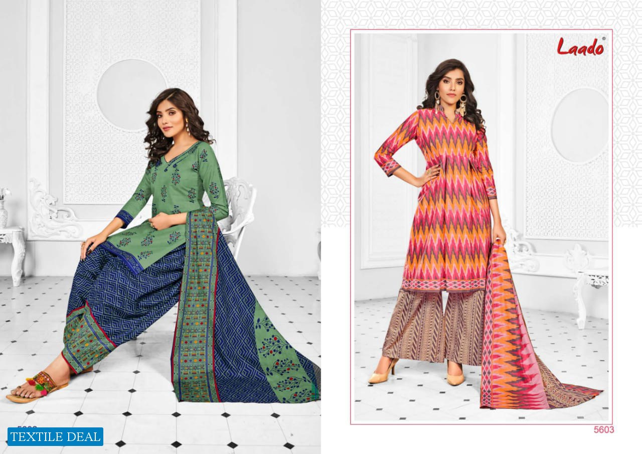 Laado Vol-56 Wholesale Pure Cotton Printed Dress Material