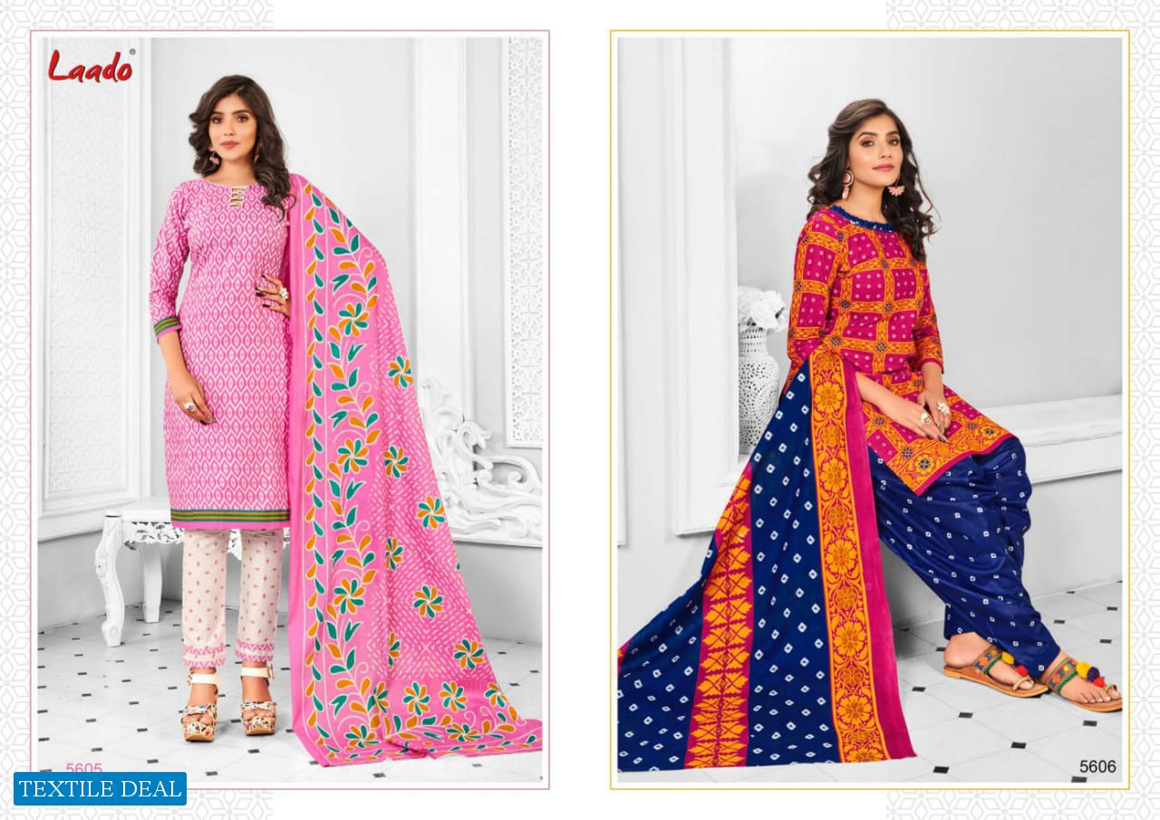 Laado Vol-56 Wholesale Pure Cotton Printed Dress Material