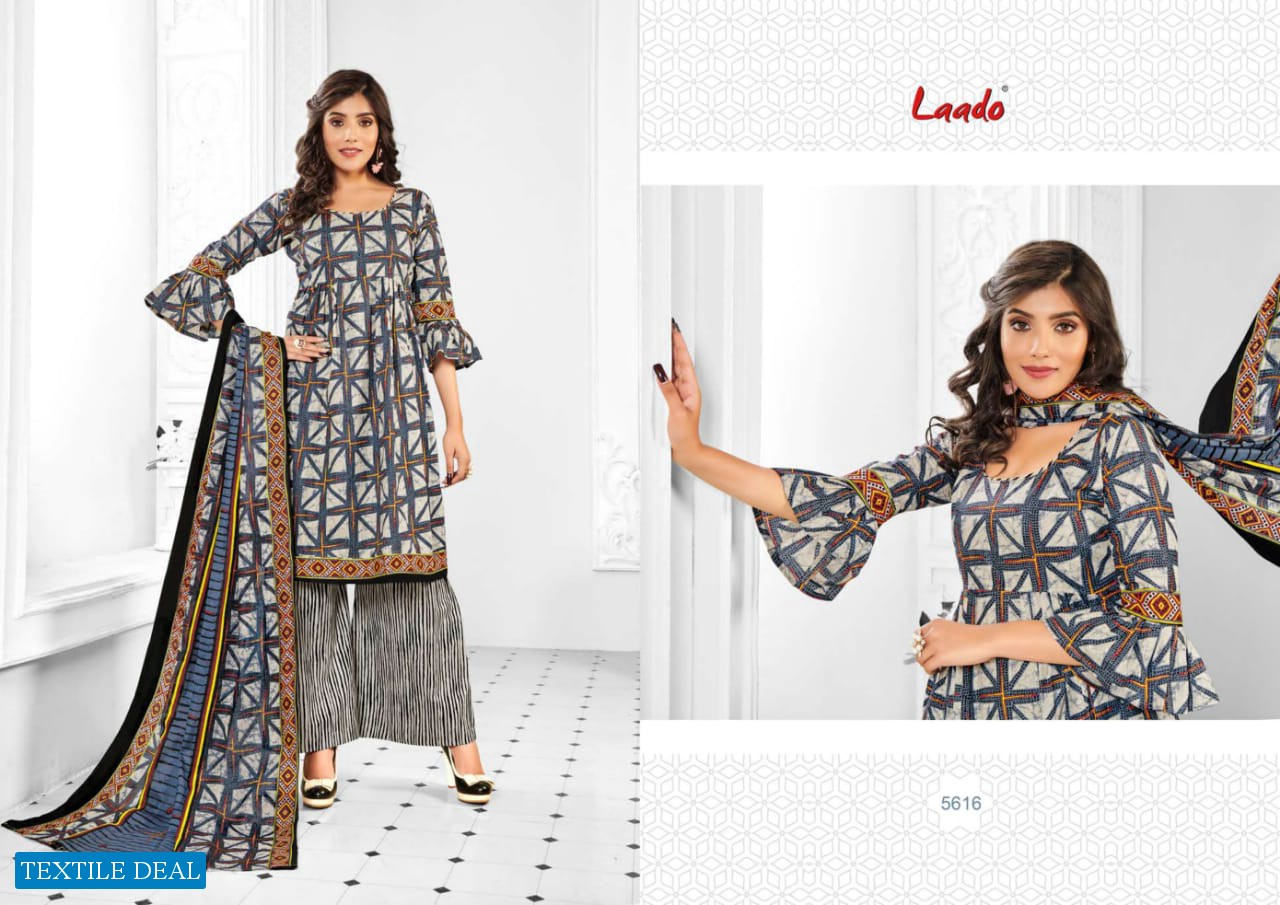Laado Vol-56 Wholesale Pure Cotton Printed Dress Material