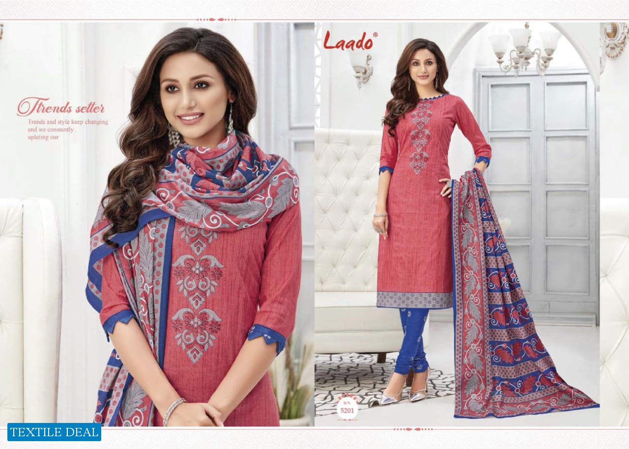 Laado print vol-52 Wholesale Printed Dress Material