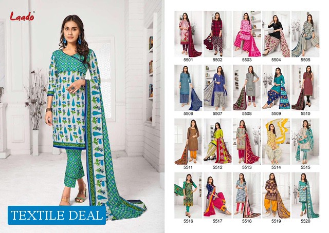 Laado print vol-55 Wholesale Printed Dress Material