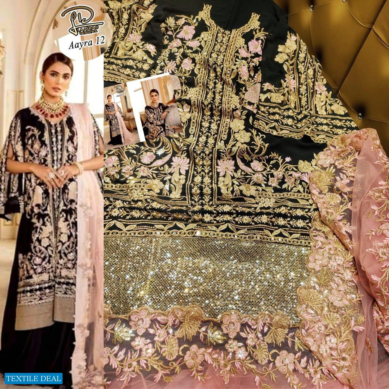 Laaibah Designer LD Aayra 12 Colors Wholesale Pakistani Catalog