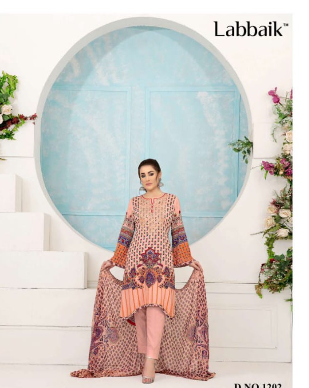 Labbaik Asifa Nabeel Wholesale Lawn Cotton Dress Material
