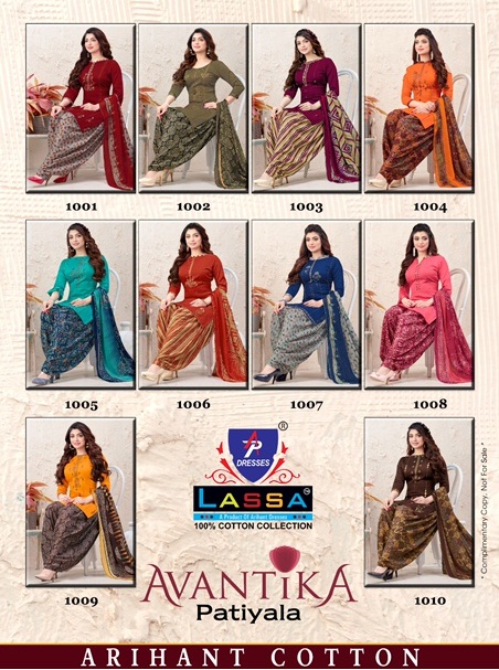 Lassa Avantika Patiyala Dress Material Catalogs