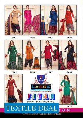 Lassa Fiyah Vol-2 Wholesale Simple Woman Dress Material