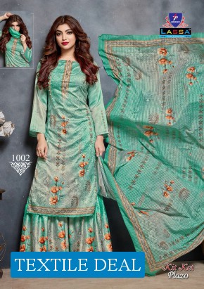 Lassa Kit ket Plazzo wholesale Dress Material