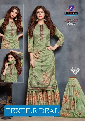 Lassa Kit ket Plazzo wholesale Dress Material