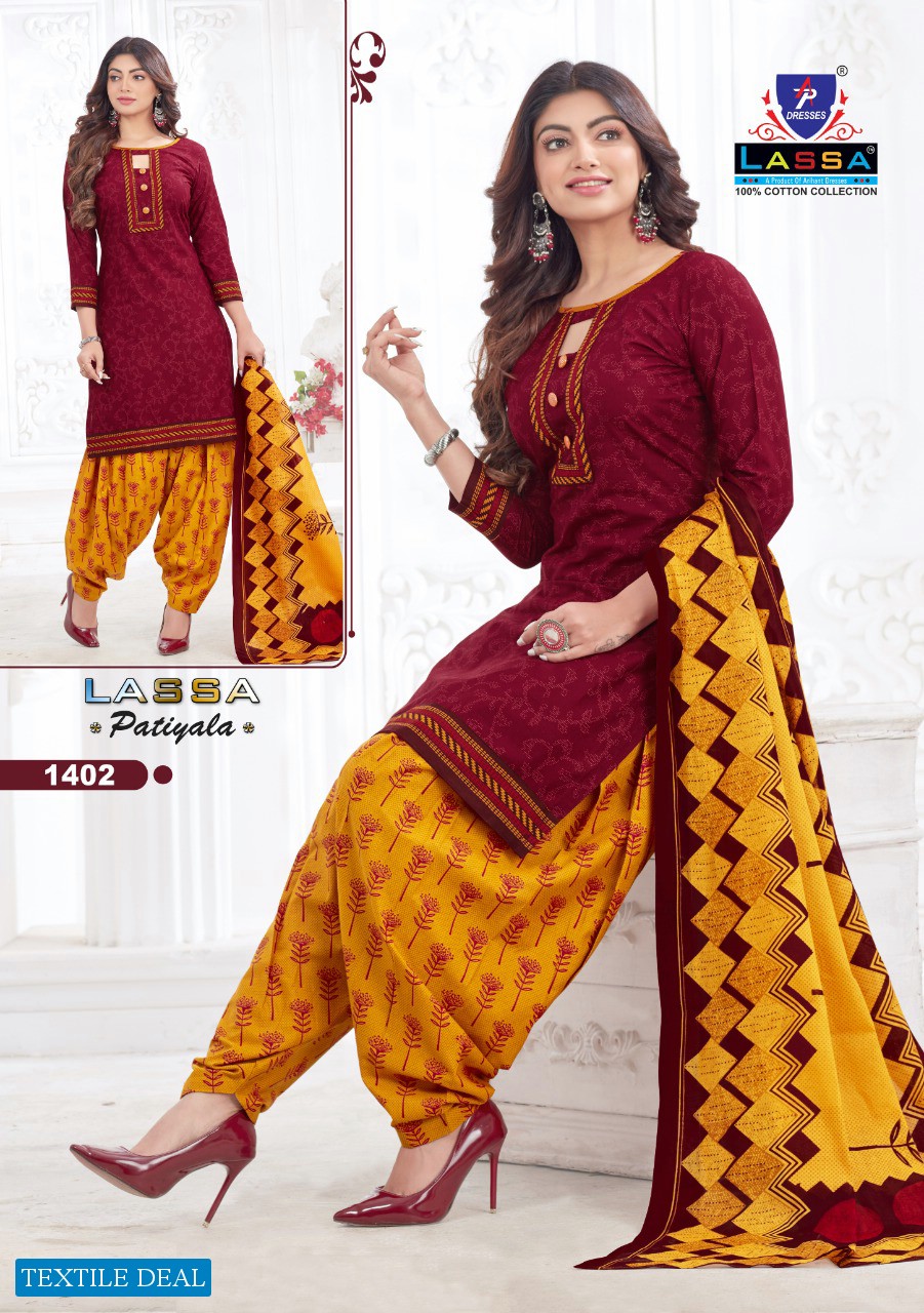 Lassa Patiyala Vol-14 Wholesale Patiyala Dress Material
