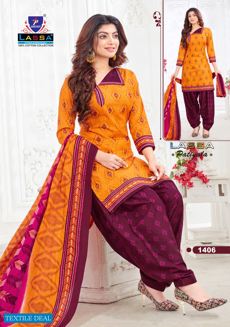Lassa Patiyala Vol-14 Wholesale Patiyala Dress Material