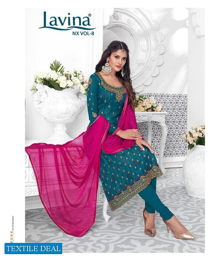 Lavina Nx Vol-8 Wholesale Straight Long salwar Kameez