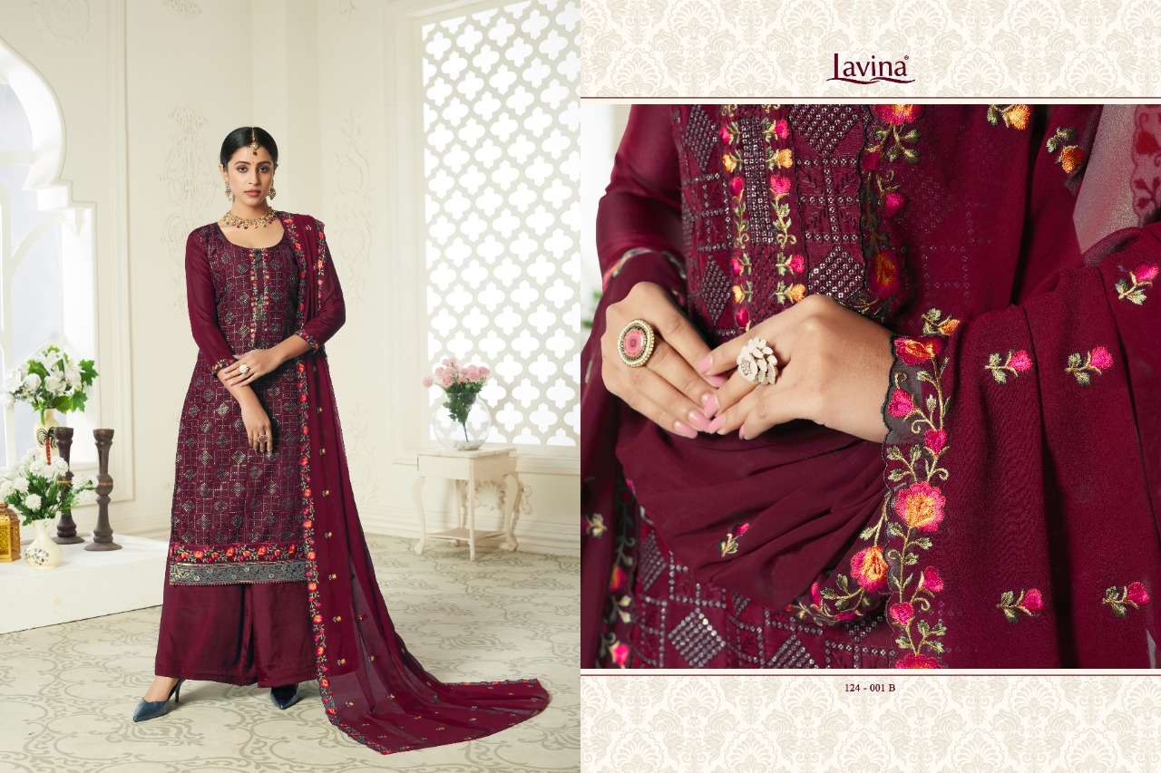 Lavina Vol-124 Wholesale Straight Long Suits