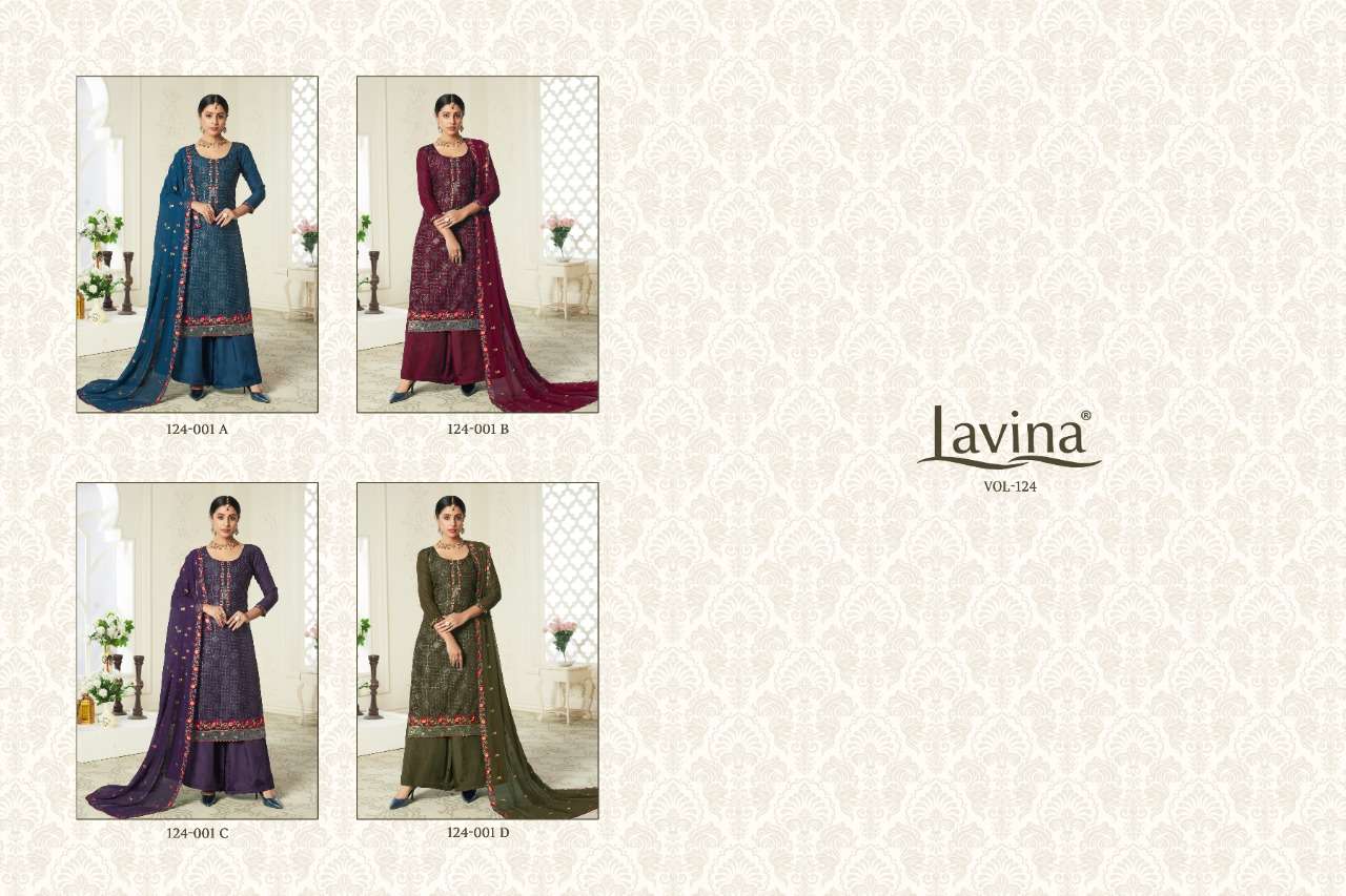 Lavina Vol-124 Wholesale Straight Long Suits