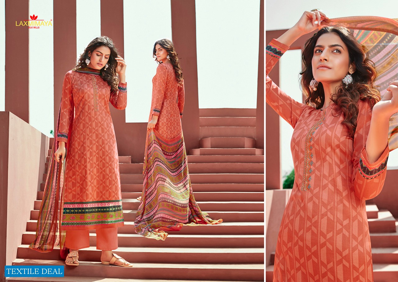 Laxmimaya Stardus Pure Jam Silk Wholesale Ladies Suits