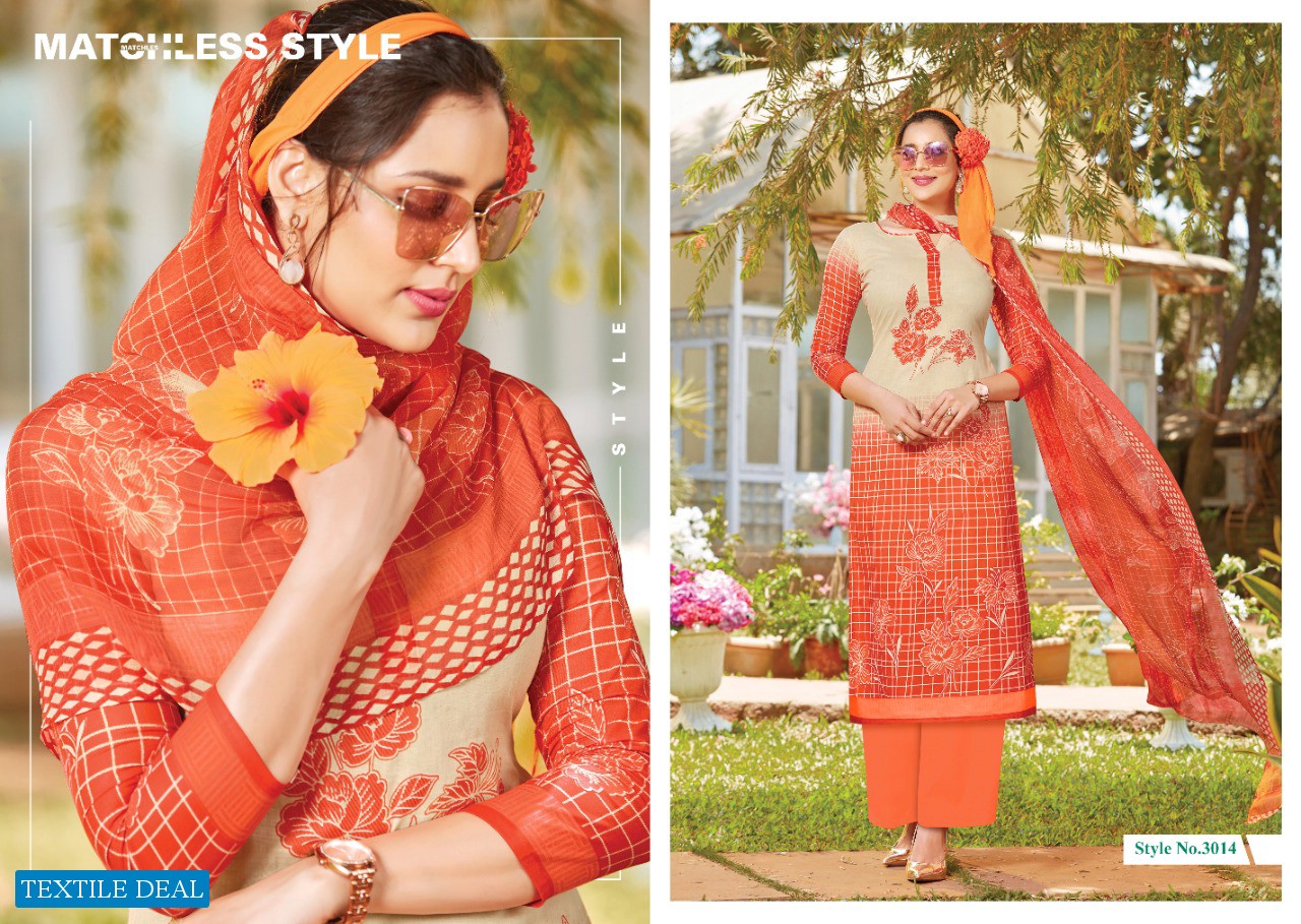 Levisha Zahira Pure Super Cotton Printed Dress Material