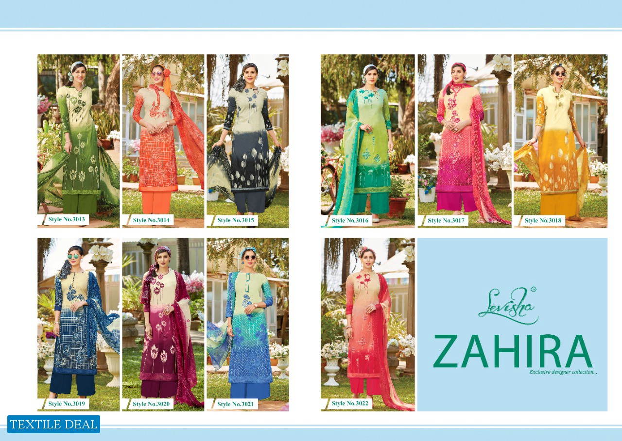 Levisha Zahira Pure Super Cotton Printed Dress Material