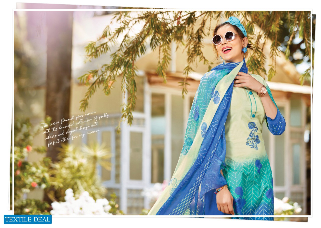 Levisha Zahira Pure Super Cotton Printed Dress Material