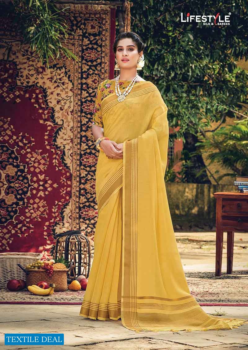 Lifestyle Mushkiya Chanderi Gala Wholesale Ethnic Saree